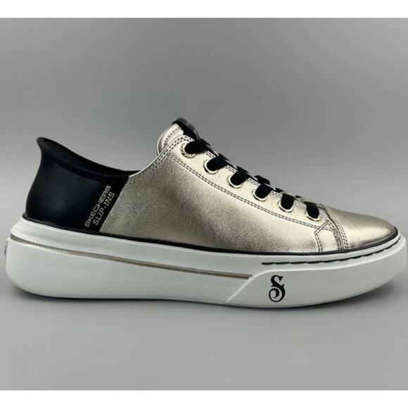 Skechers Snoop One Low Dogg Metallic Champagne Men Size 7.5 Slip On Shoes - Picture 1 of 5